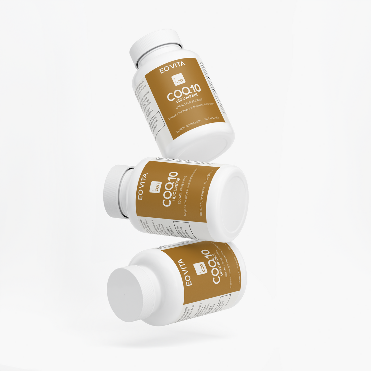 CoQ10 Ubiquinone Capsules, 200 mg