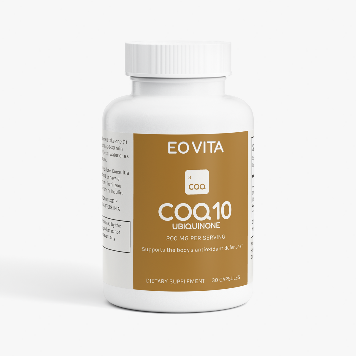 CoQ10 Ubiquinone Capsules, 200 mg